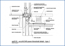 EcoJACK Paver - Threshold Detail - Type 1